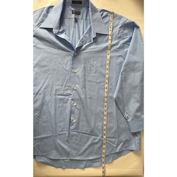 Arrow Men's Poplin Shirt in Blue Size XXL - Picture 8 of 8